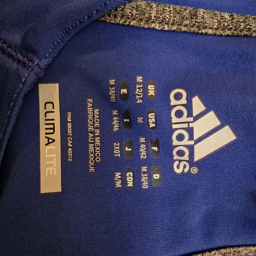 Adidas Blue Climalite Racerback Tank Top Medium - Picture 5 of 5